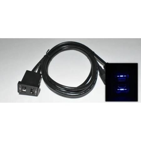 ALPINE KCU-Y620DA-LED Blue LED/Built-in USB/HDMI Connection Unit (for Alpine Display Audio) for Toyota Accessory Socket