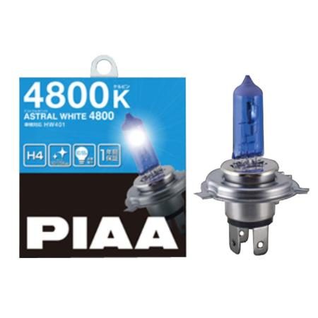 PIAA Halogen Bulbs, Astral White 4800 HB HW407, Pack of 2