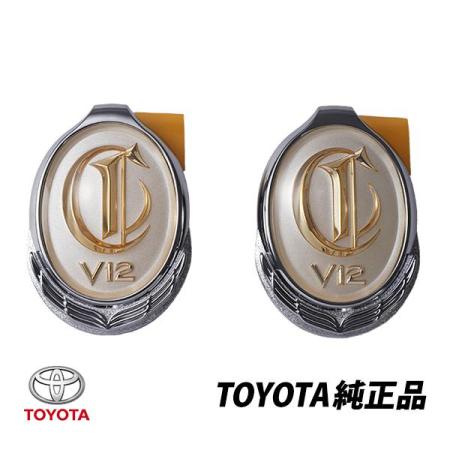 Genuine Toyota Century GZG50 V12 Emblem C-Pillar Ornament (Pair) 75371-40030