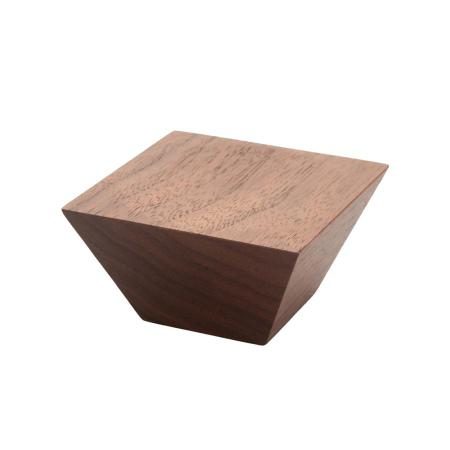 Modern wooden takahai (high cup) in the Chocol Wall design (1 piece) for offerings, suitable for Buddhist altars, bon lanterns, and other Buddhist altar items.
