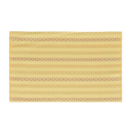 Cortinas de altar budistas tejidas Nishijin-ori, cubiertas de altar budistas y linternas bon. Nueva alfombra de tela especial, grande, color crema, con escudo Shippo escalonado.