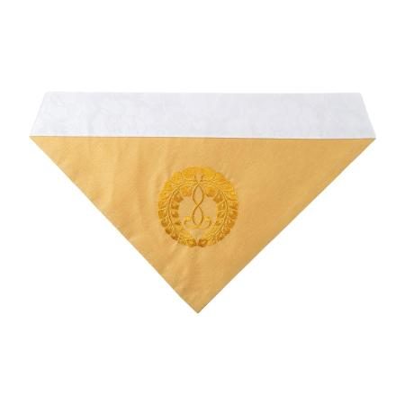 Triangular Buddhist altar cloth, Jodo Shinshu Honganji sect, 