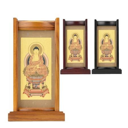 Hanging scroll stand for Tendai sect principal image of Amida Buddha, seated Amida. 