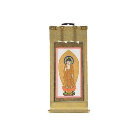 Jodo Sect Honzon (principal image) Amitabha Tathagata Hanging Scroll, Buddhist Altar, Buddhist Accessories, Hanging Scroll Stand Sold Separately, 