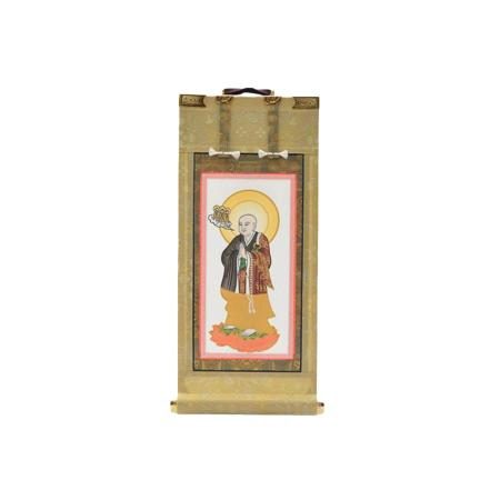 Jodo sect side Buddha scroll, side attendant, hanging scroll, Buddhist altar, altar accessories, hanging scroll stand sold separately, 