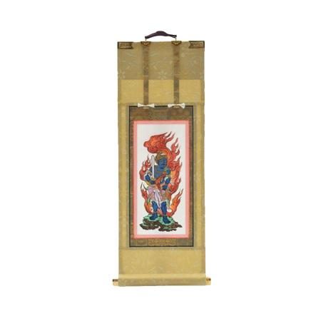 Shingon Buddhist Side Buddha Scroll, Side Attendant, Hanging Scroll, Buddhist Altar, Buddhist Accessories, Hanging Scroll Stand Sold Separately, 