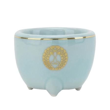 Celadon incense burner for the Jodo Shinshu Honganji sect, size 3.5. Available at Hasegawa Buddhist Altars.