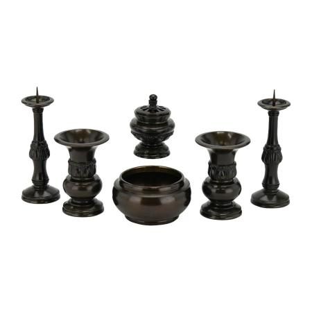 Traditional Japanese Buddhist Altar Accessories Set 