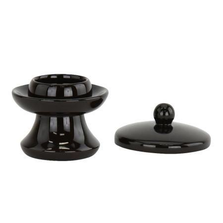 Buddhist altar accessories: teacup, teacup stand, and lid 