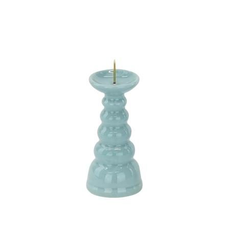 Ceramic candle holder, Buddhist altar accessory 