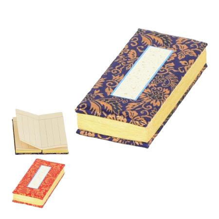 Buddhist altar accessories, no date, Jodo Shinshu, red and navy blue, Buddhist name, 