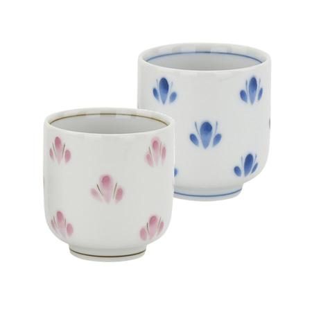 Buddhist altar accessories, teacup, pink and blue 