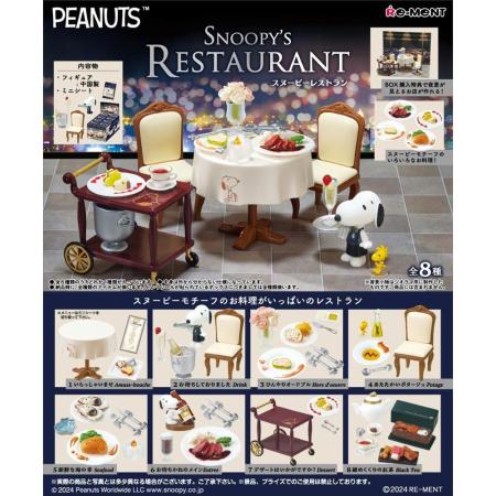Re-Ment SNOOPY'S RESTAURANT Snoopy Restaurant Tea Pods, Champagne, Boxed, 8 Varieties