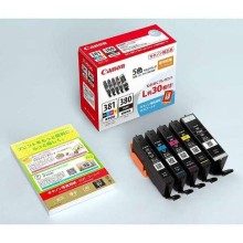Canon Genuine Ink Cartridge BCI-381+380/5MP Ink Tank BCI-381+380/5MP 5-Color Multi-Pack + 30 Sheets of L-size Photo Paper  ( Marketplace Item )