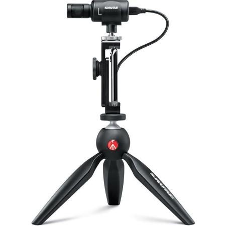 Shure MV88 Digital Stereo Condenser Microphone + Video Accessory + DIG-VIDKIT