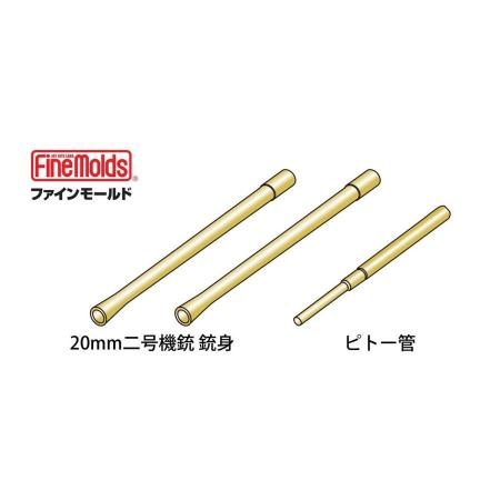 finemolds 1/ 48 20mm machine gun & pitot tube set (AC93) plastic model for Zero Fighter