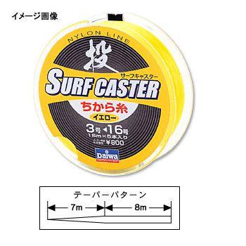 Throw fishing line Daiwa Surfcaster Chikara Thread R No. 2-14 Yellow