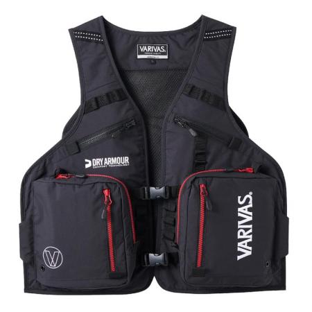 Fishing Vest Varibas Active Vest LL Black x Red