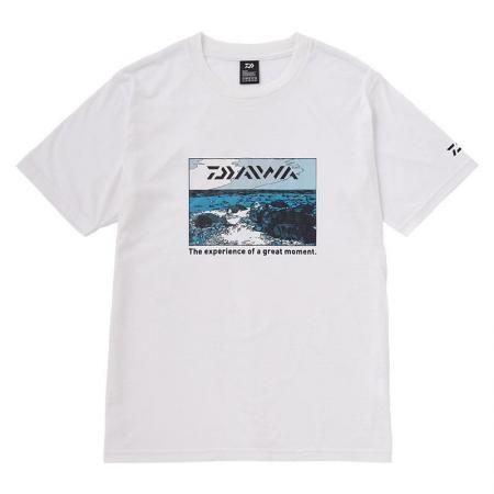 Fishing Wear Daiwa DE-6123 Graphic T-shirt Sarashi L White