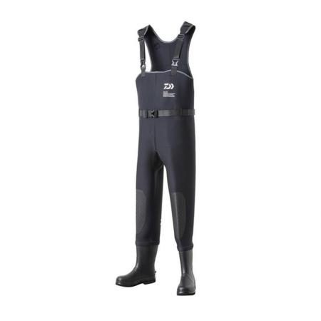 Waterproof non-breathable waders Daiwa CW-4200-T tight fit chloroprene waders felt LL black