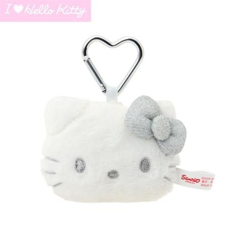 Hello Kitty Face Mascot Holder (I Love Hello Kitty) Silver