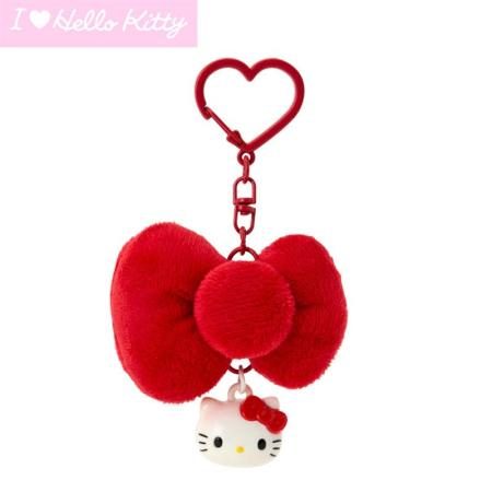Hello Kitty Ribbon Keychain (I Love Hello Kitty) Red