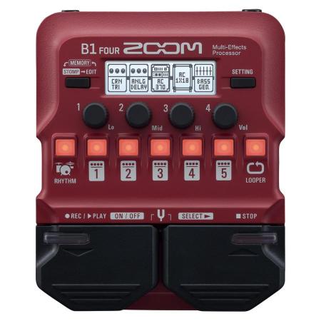 ZOOM B1 FOUR Multi-Effects Processor for Bass