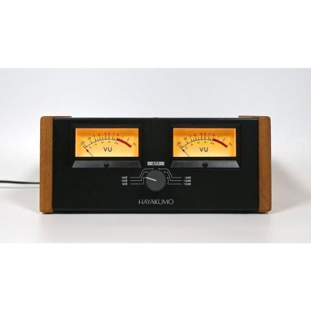HAYAKUMO FORENO STEREO VU METER with attenuator, high-spec VU meter, system, made in Japan