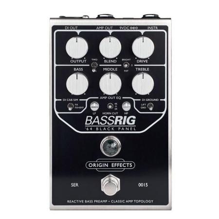 ORIGIN EFFECTS BassRIG '64 Black Panel Analog Cabinet Simulator for Bass D.I. Preamp