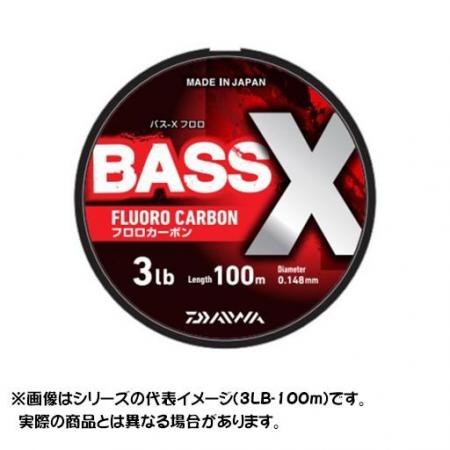 Daiwa Line BASS-X Fluoro 12LB (No. 3) 100m (Color: Natural)