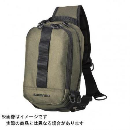 SHIMANO 21 Sling Shoulder Bag BS-025T (Color: Khaki) M size