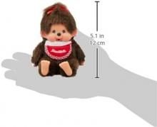 Sekiguchi Monchhichi Premium Standard SS Brown Girl Sitting Plush Toy 226788