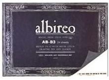 Holbein Albireo Watercolor Paper Block Medium Paper 218g (Regular Thick Mouth) Medium 24 Sheets 270-231 B-B3
