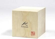 Kagami Rock Glass Purple 240cc Edo Kiriko Square basket on the curtain fold T370-2835CMP