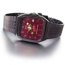 SEIKO ALBA Super Mario Collaboration Model Square NES Design Bordeaux Dial Reinforced Waterproof for Daily Life (10 ATM) ACCK420 Brown