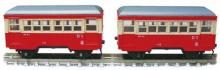Choshi Electric Railway Huff 1 / Huff 2 Passenger Car Set Red Electric Railway Model Passenger Car