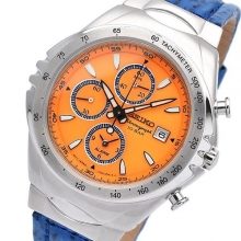 SEIKO Men's Giugiaro Design Limited Edition Macchina Sportiva Limited Model Sienna Orange SNAF83PC