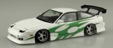 Aoshima Bunka Kyozai 1/24 The Tuned Car Series No.98 Nissan URAS RPS13 180SX 96 Ver.2 Plastic Model Car