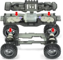 Tamiya 1/32 Mini 4WD Series No. 24 Trail Mini 4WD Van Brun EZ Chassis 19024 (Mini 4WD)