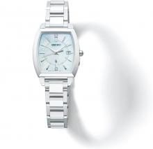 SEIKO Rukia I Collection Oasis Green Limited Edition SSQW063 Ladies Silver (Leather Band: Beige)