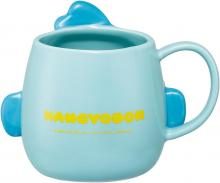 Skater Ceramic Mug 390ml Die-cut Hangyodon Sanrio CHMGD4-A