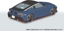 Aoshima Bunka Kyozai (AOSHIMA) Rakupla Snap Car No. 06-NG Fairlady Z NISMO 2024 NISMO Stealth Gray 1/24 Scale Pre-Colored Plastic Model Kit, Approx. 215mm