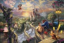 Supervised by Thomas Kinkade Disney Dream 4 Patterns Enjoy Jigsaw Puzzle The Little Mermaid / Beauty and the Beast / Aladdin / Winnie the Pooh