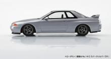 AOSHIMA 1/32 The Snap Kit Series Nissan R32 Skyline GT-R Spark Silver Color-coded Plastic Model 14-D