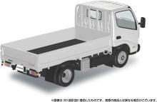 Aoshima Bunka Kyozai (AOSHIMA) Rakupla Snap Kit No. 23-WE Hino Dutro Flatbed (White) 1/32 Scale Plastic Pre-Colored Plastic Model Kit