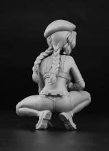Hasegawa 1/12 Egg Girls Collection No.20 Sasha Illusiona (Army) Unpainted Resin Kit SP502