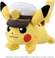 TAKARA TOMY Pocket Monsters Pokemon Plush Toy Captain Pikachu