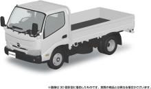 Aoshima Bunka Kyozai (AOSHIMA) Rakupla Snap Kit No. 23-WE Hino Dutro Flatbed (White) 1/32 Scale Plastic Pre-Colored Plastic Model Kit