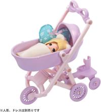 Takara Tomy Licca-chan LF-11 Everyone Out and About 3-Way! Stroller, Dress-Up, Pretend Play Toy, Ages 3 and Up