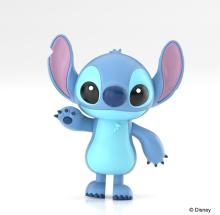 Aoshima Bunka Kyozai Rakupla Tocotoko No. DP-16 Disney Character Stitch Pre-Colored Plastic Model